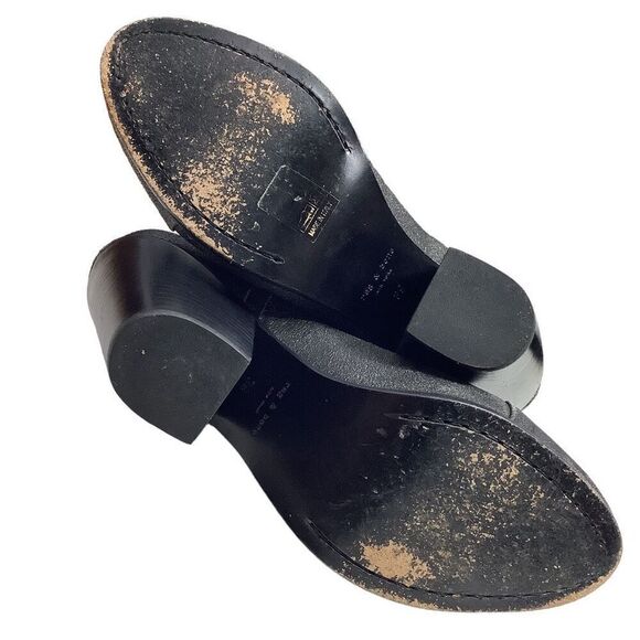 Rag & Bone Margot Black Distressed Leather Booties - Picture 4 of 6